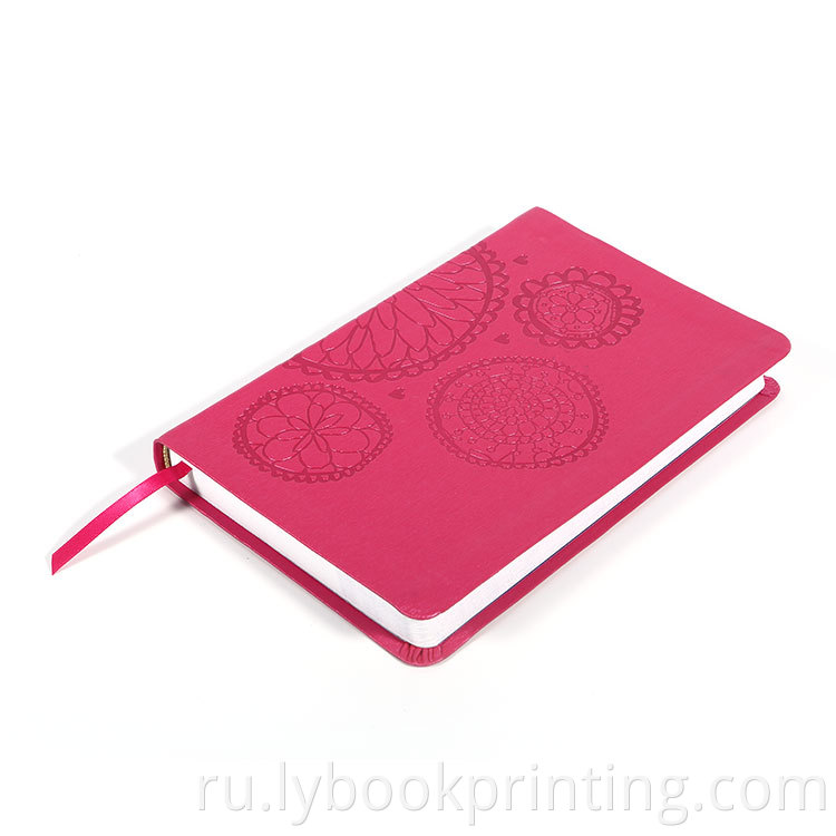 OEM -индивидуальная печать высококачественная розовая английская книга в твердом переплете с ленточной книжкой.